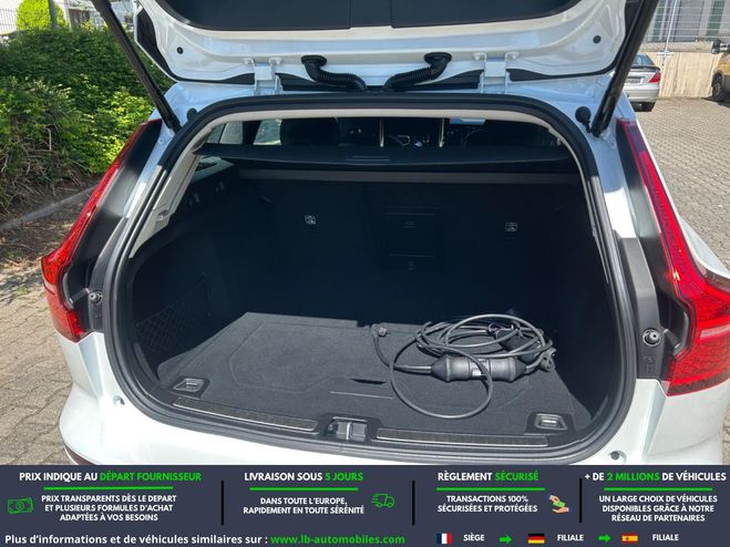 Volvo V60 T6 AWD Hybride Rechargeable 253 ch + 145 Blanc M�tallique de 2024