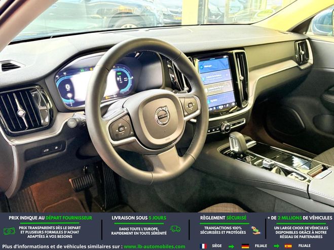 Volvo V60 T6 AWD Hybride Rechargeable 253 ch + 145 Bleu M�tallique de 2022