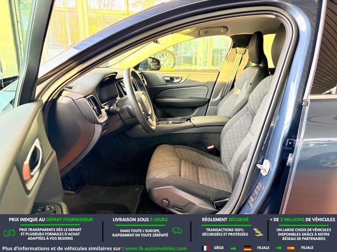 Volvo V60 T6 AWD Hybride Rechargeable 253 ch + 145 Bleu M�tallique de 2022