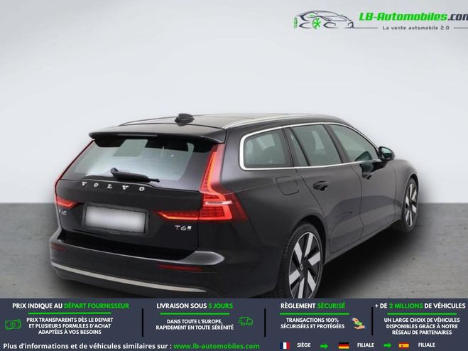 Volvo V60 T6 AWD Hybride Rechargeable 253 ch + 145 Noir M�tallique de 2025