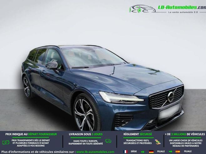Volvo V60 T6 AWD Hybride Rechargeable 253 ch + 145 Bleu M�tallique de 2025