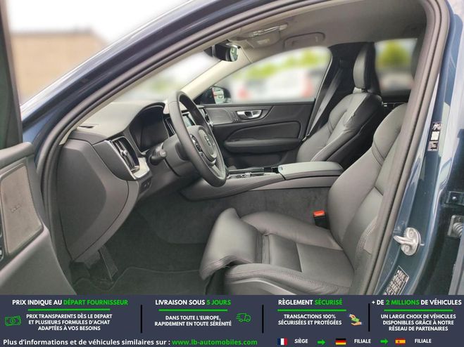 Volvo V60 T6 AWD Hybride Rechargeable 253 ch + 145 Bleu M�tallique de 2025