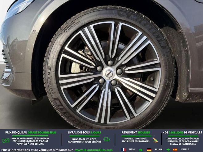 Volvo V60 T6 AWD Hybride Rechargeable 253 ch + 145 Gris M�tallique de 2022