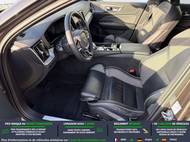 Volvo V60 T6 AWD Hybride Rechargeable 253 ch + 145 Gris M�tallique de 2022