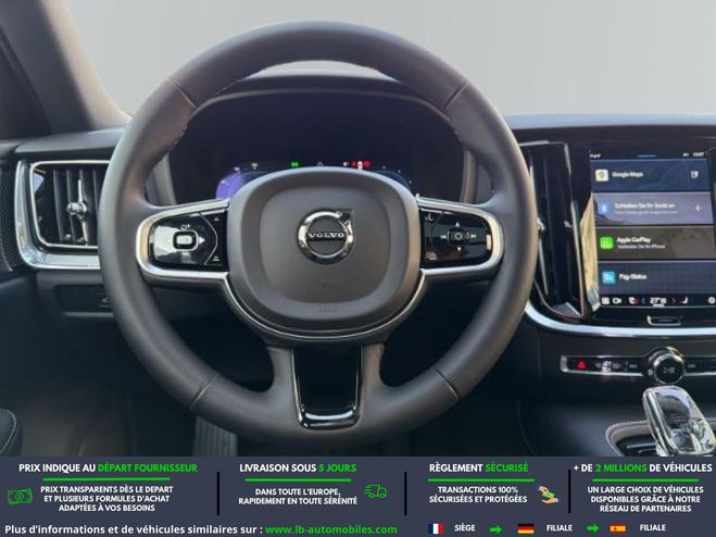 Volvo V60 T6 AWD Hybride Rechargeable 253 ch + 145 Gris M�tallique de 2022