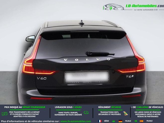 Volvo V60 T6 AWD Hybride Rechargeable 253 ch + 145 Noir M�tallique de 2025
