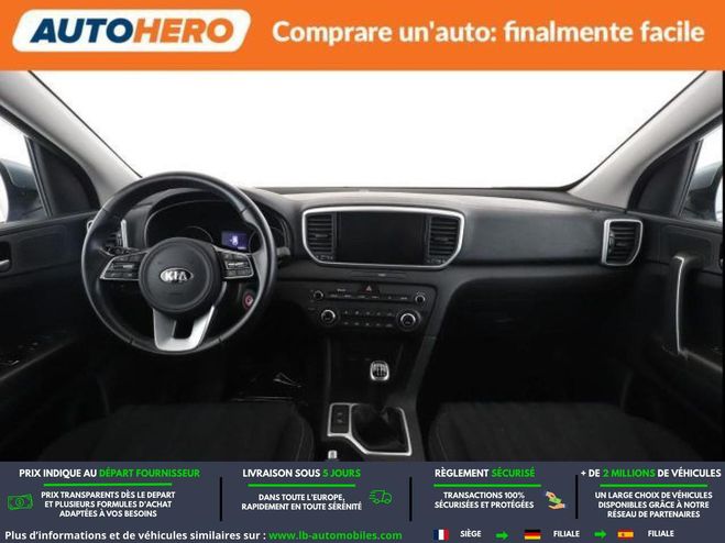 Kia Sportage 1.6 CRDi 115 4x2 BVM Gris M�tallique de 2021