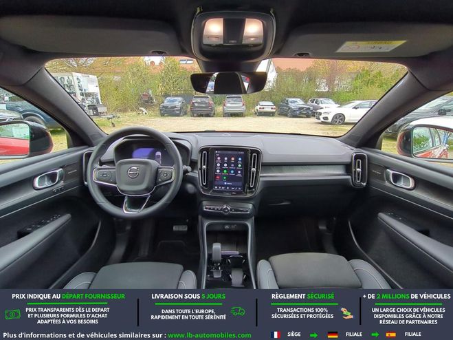 Volvo C40 AWD 408 ch BVA Rouge M�tallique de 2023