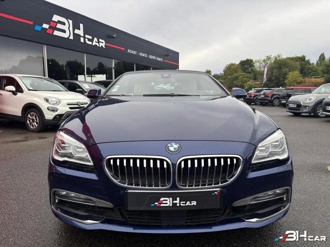 BMW Serie 6 3.0 640 i 320ch Cabriolet Exclusive Bleu de 2015