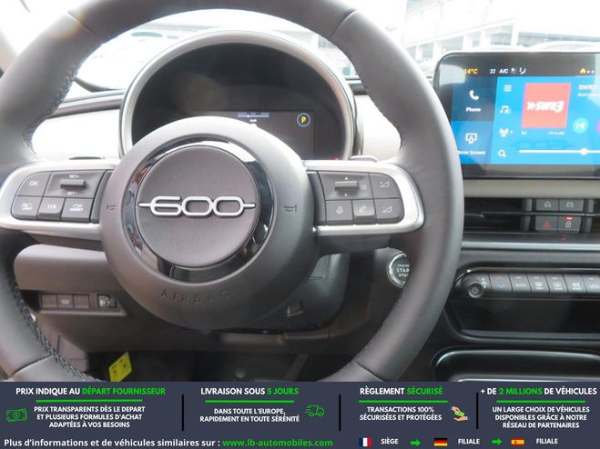 Fiat 600 600 1.2 Hybrid 100ch Blanc de 2026