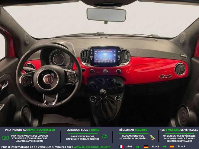 Fiat 500 1.0 70 ch Hybride BSG Rouge M�tallique de 2023
