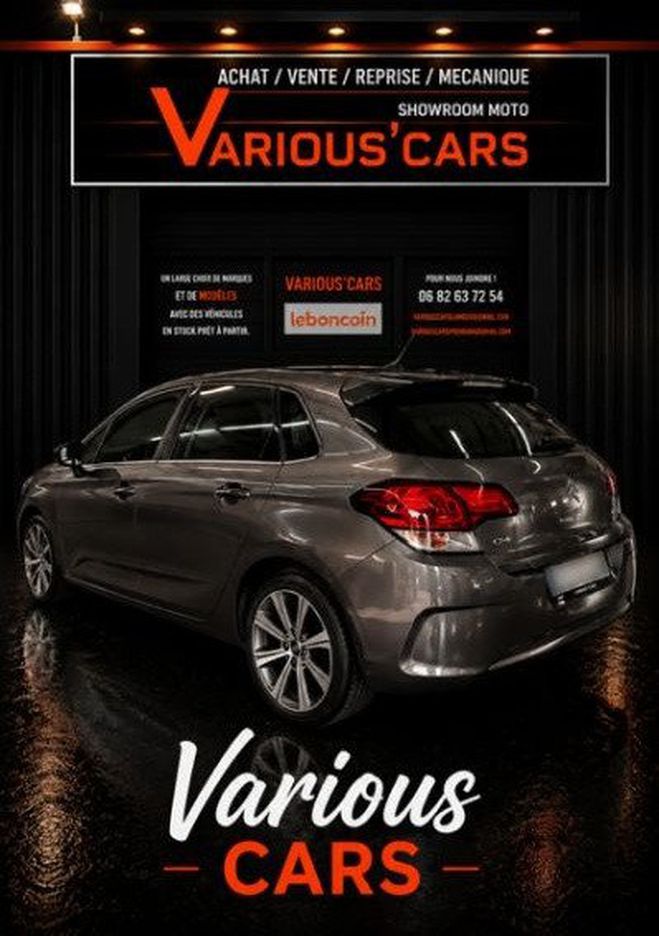 Citroen C4 2.0 BLUE-HDI SHINE 150 CV Gris de 2016
