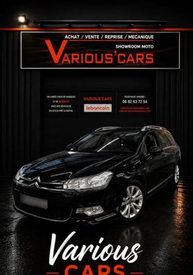Citroen C5 2.0 HDI EXCLUSIVE 163 CV Noir de 2013