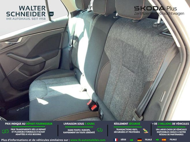 Skoda Scala 1.0 TSI 95 ch BVM Blanc de 2022