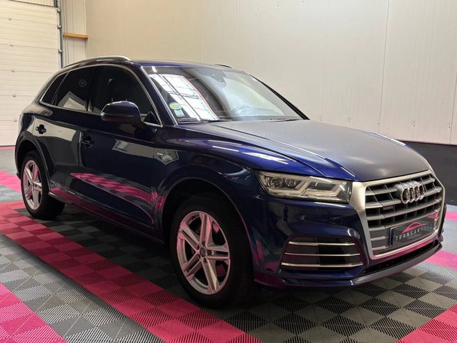 Audi Q5 40 tdi 190 s tronic 7 quattro line Bleu de 2019