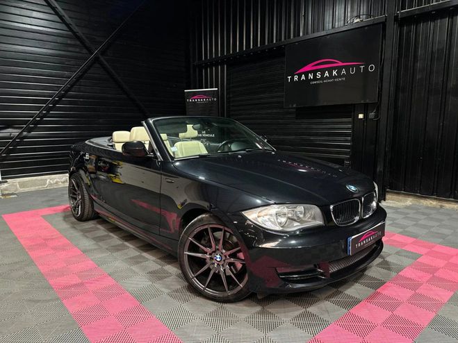 BMW Serie 1 cabriolet e88 123d 204 ch luxe a entreti Noir de 2010