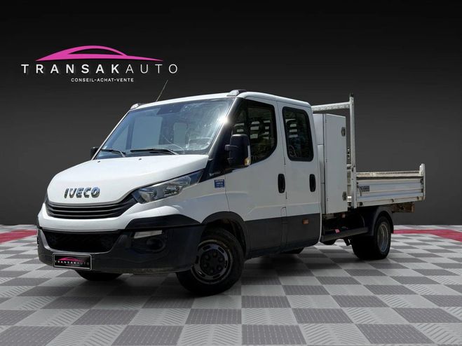 Iveco Daily 35C14 DOUBLE CABINE BENNE - EMPATTEMENT  Blanc de 2019