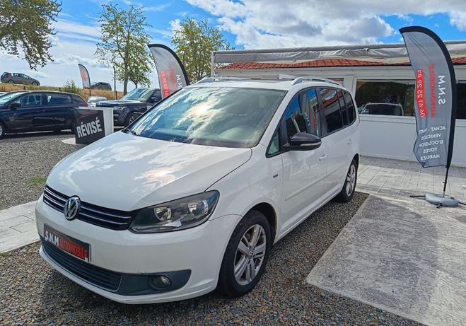 Volkswagen Touran 7 places Blanc de 2013