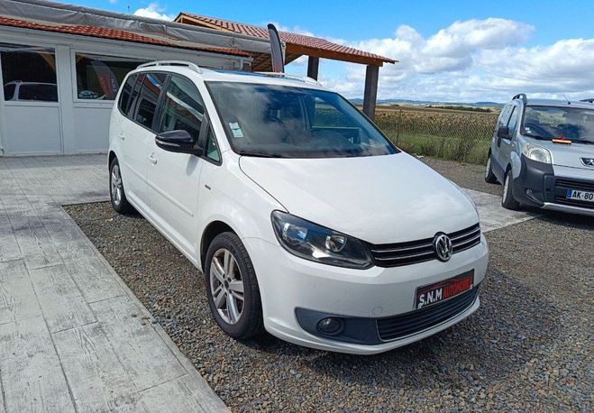 Volkswagen Touran 7 places Blanc de 2013