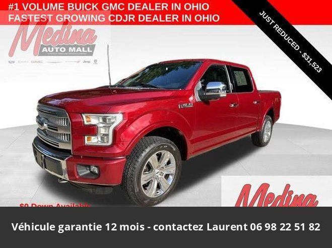 Ford F150 F-150 lariat ethanol 5.0l supercrew 4x4  Rouge de 2016