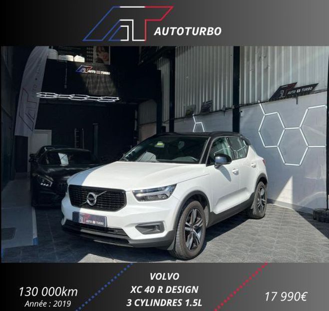 Volvo XC40 D3 ADBLUE 150CH R-DESIGN Blanc de 2019