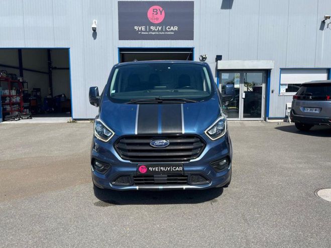 Ford Transit Custom SPORT 2.0 185 - BVA DISTRIB NEUVE BLEU FONCE de 2021