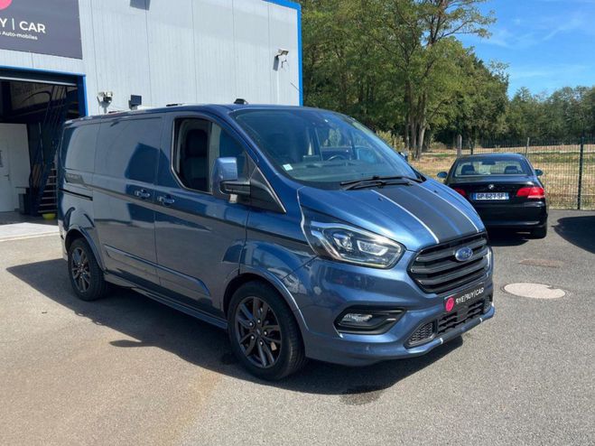 Ford Transit Custom SPORT 2.0 185 - BVA DISTRIB NEUVE BLEU FONCE de 2021