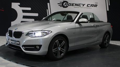 BMW Serie 2 218i Cabriolet Faible KM Pack Sport R�gu 2015 d'occasion a Villeneuve-d'Ascq (59)