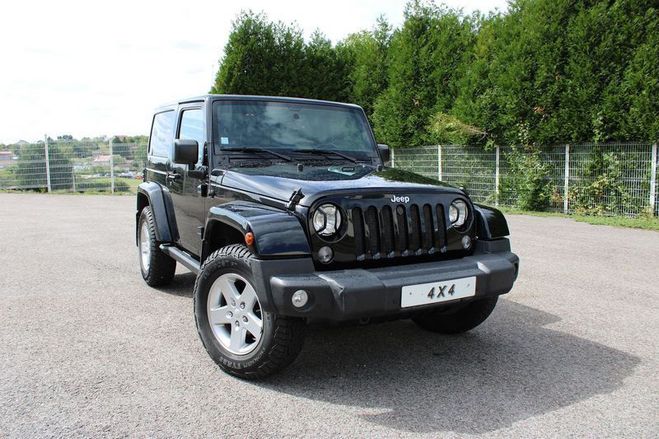 Jeep Wrangler CABRIOLET SAHARA 2L8 CRD DIESEL 200 BOIT Noir de 2016