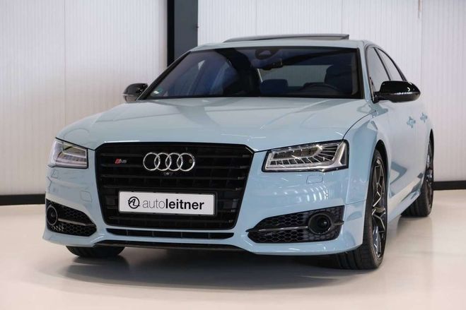 Audi S8 Plus V8 4.0 605ch / Exclusive Meissen Bl Bleu de 2017