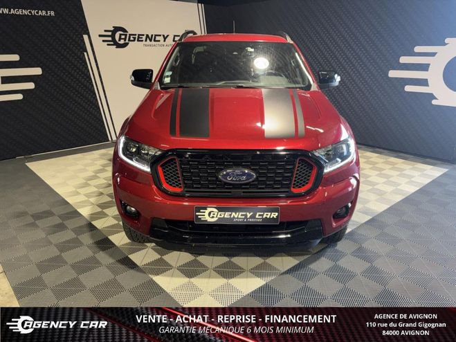 Ford Ranger 2.0 EcoBlue - 213 - BVA - CABINE DOUBLE  ROUGE FONCE de 2022