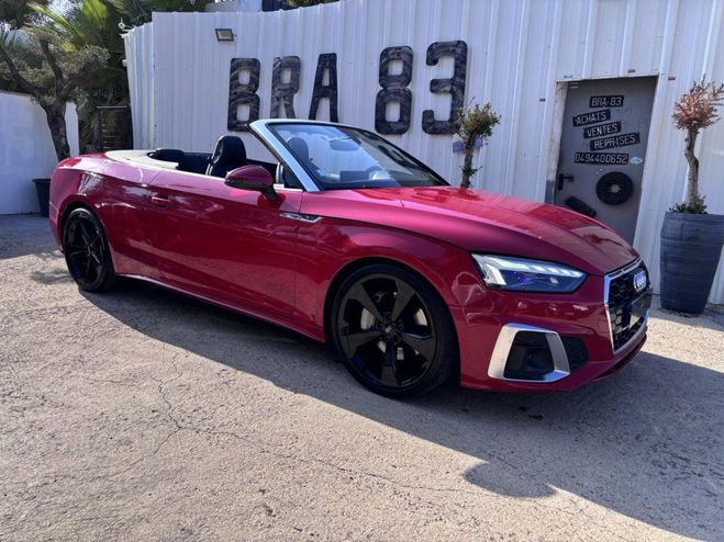 Audi A5 Cabriolet Quattro 2.0 45 TFSI MHEV - 245 ROUGE FONCE de 2020