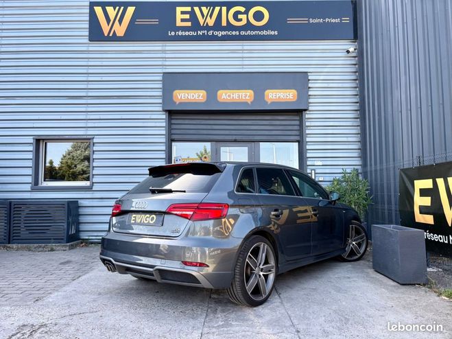 Audi A3 Sportback 2.0 TDI 184ch S-LINE QUATTRO S Gris de 2017
