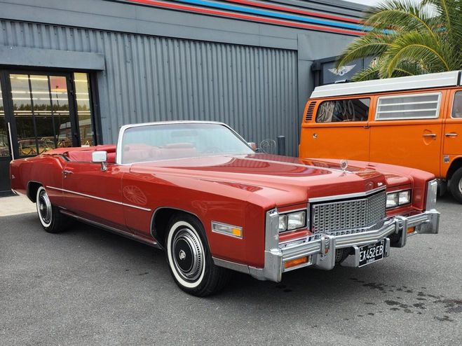 Cadillac Eldorado cabriolet Bordeaux de 1976