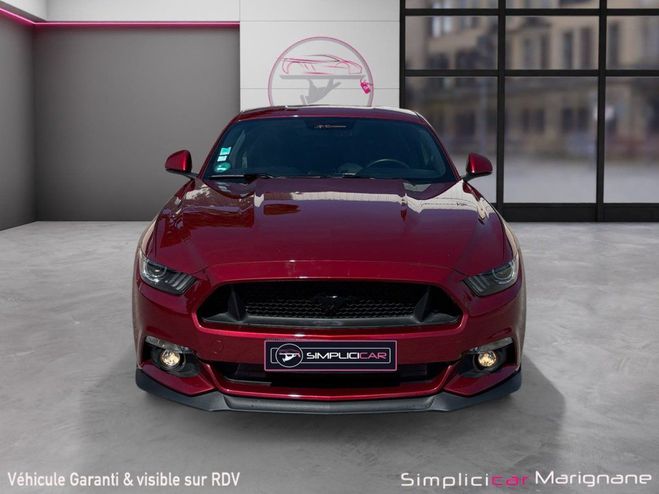 Ford Mustang FASTBACK V8 5.0 421 GT - SIEGES RECARO - Rouge de 2015