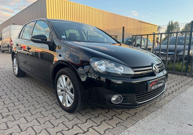 Volkswagen Golf VW 6 1.6l TDI FAP 105CV Style CarPlay Ga Noir de 2012