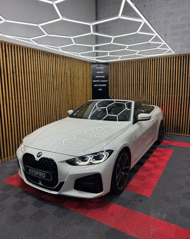 BMW Serie 4 CABRIOLET 420i M SPORT G23 REPRISE Blanc de 2021