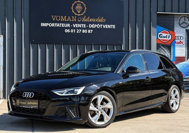 Audi A4 avant 40 tdi 190 ch s line, tronic 7 Noir de 2021
