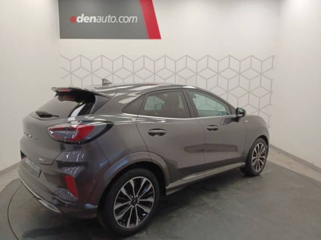 Ford Puma 1.0 EcoBoost 125 ch mHEV S&S DCT7 ST-Lin gris de 2021