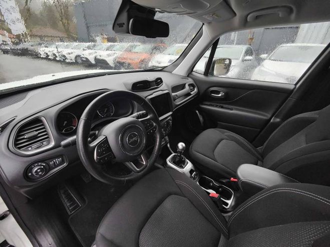 Jeep Renegade 1.6 l MultiJet 120 ch BVM6 Limited blanc de 2020