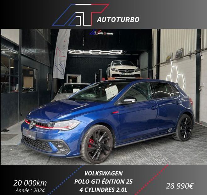 Volkswagen Polo 2.0 TSI 207CH GTI EDITION 25 DSG7 Bleu de 2024