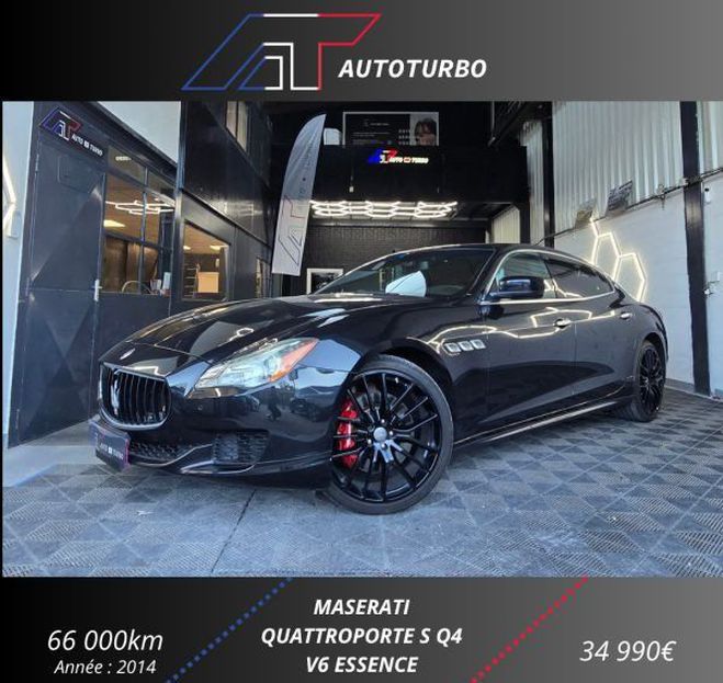 Maserati Quattroporte 3.0 V6 410CH S Q4 Noir de 2014