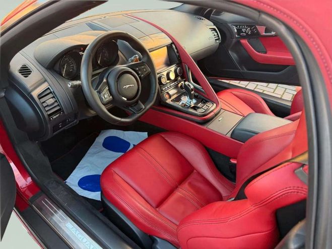 Jaguar F-Type CABRIOLET V8 S 495 CH * CUIR ROUGE * MER Rouge de 2014