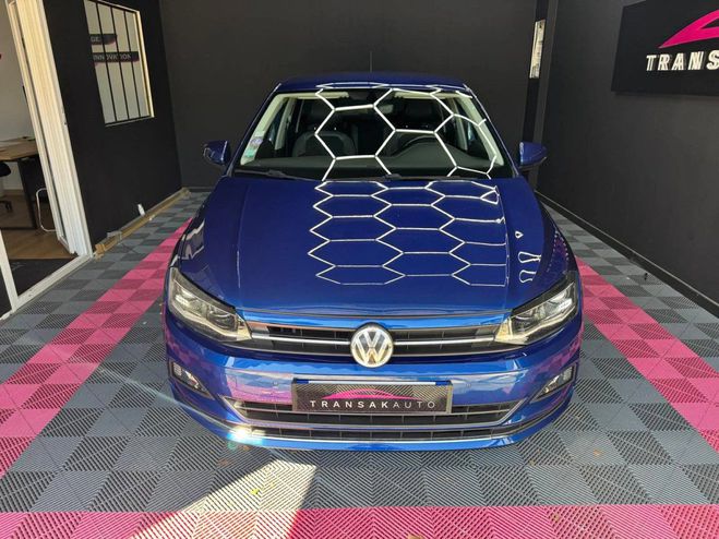 Volkswagen Polo VI Carat camera de recul siege chauffant Bleu de 2018