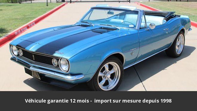 Chevrolet Camaro 1967 convertible 327 ci v8 210 hp code r Noir de 1967