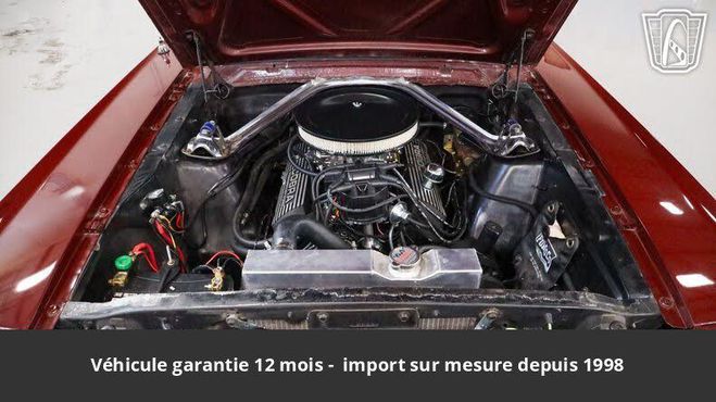 Ford Mustang 1965 convertible 289 ci v8 225 hp code a Rouge de 1965