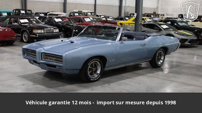 Pontiac LeMans 1969 convertible 400 ci 350 hp 3 ou 4 vi Bleu de 1969