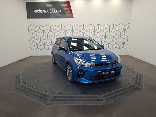 Kia Rio 1.0 T-GDi 100 ch DCT7 GT-Line bleu de 2023