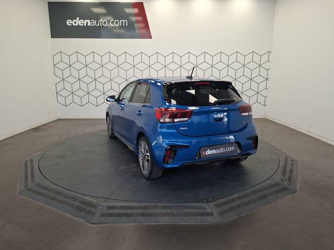 Kia Rio 1.0 T-GDi 100 ch DCT7 GT-Line bleu de 2023