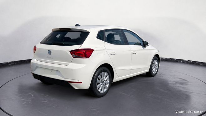 Seat Ibiza 1.0i - 80 Style PHASE 2 Apple car play - Blanc caddy de 2023